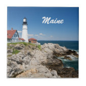 Portland Head Light Tile Tegeltje (Voorkant)