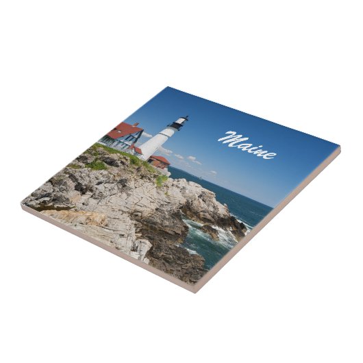 Portland Head Light Tile Tegeltje (Zijkant)