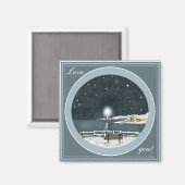 Portland Head Light van SMCC, hou van je! Magneet (Voorkant / Achterkant)