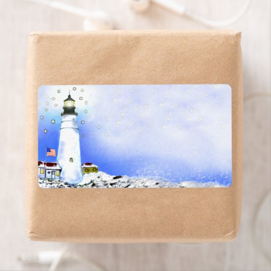 Portland Head Light Verzendlabels Etiket (Insitu)