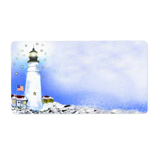 Portland Head Light Verzendlabels Etiket (Voorkant)