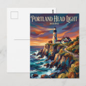 Portland Head Light VS Briefkaart (Voorkant / Achterkant)