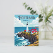 Portland Head Light VS Briefkaart (Staand voorkant)