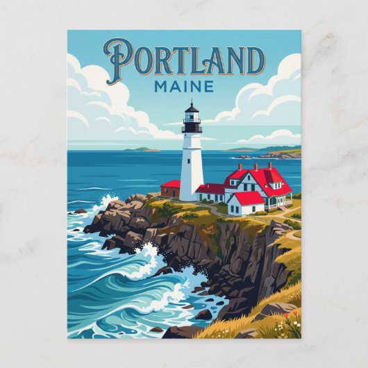 Portland Head Light VS Briefkaart (Voorkant)