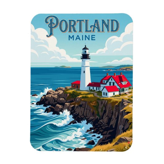 Portland Head Light VS Magneet (Verticaal)
