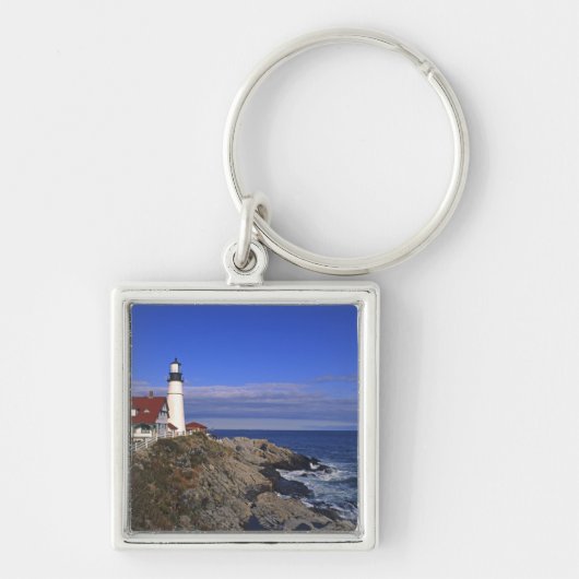 Portland Head Light-vuurtoren Maine Sleutelhanger (Voorkant)