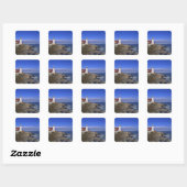 Portland Head Light vuurtoren Maine Vierkante Sticker (Vel)
