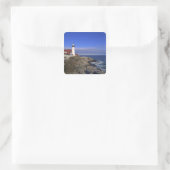 Portland Head Light vuurtoren Maine Vierkante Sticker (Tas)