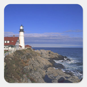 Portland Head Light vuurtoren Maine Vierkante Sticker