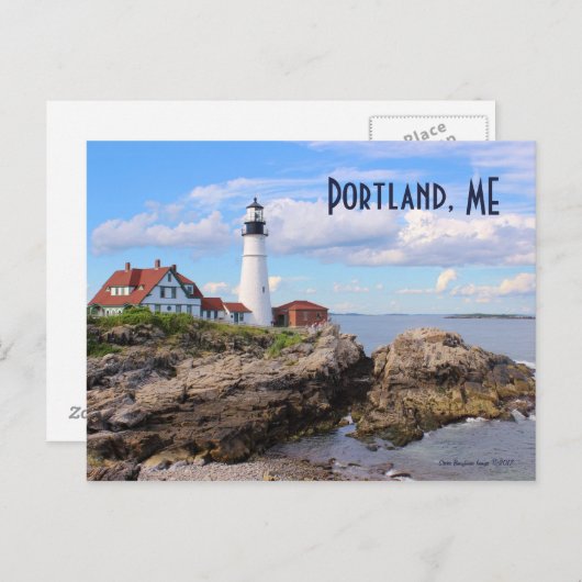 Portland Head Lighthouse briefkaart (Voorkant / Achterkant)