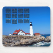Portland Head Lighthouse Calendar Muismat (Voorkant)