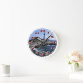 Portland Head Lighthouse Clock Ronde Klok (Huis)