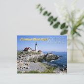 Portland Head Lighthouse, Kaap Elizabeth, Maine Briefkaart (Staand voorkant)