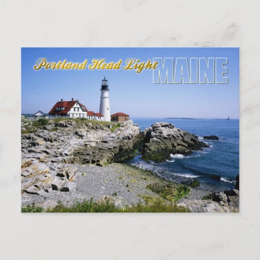 Portland Head Lighthouse, Kaap Elizabeth, Maine Briefkaart (Voorkant)