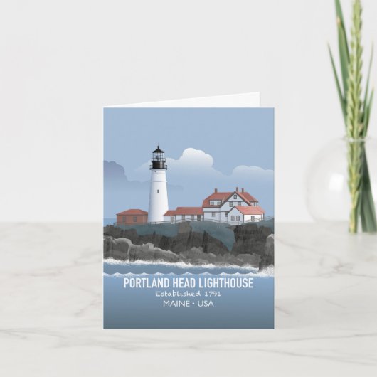 Portland Head Lighthouse Kaart (Voorkant)