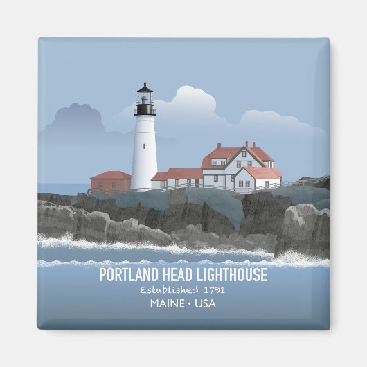 Portland Head Lighthouse Magneet (Voorkant)