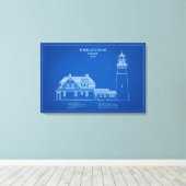 Portland Head Lighthouse - Maine – AD Canvas Afdruk (Insitu (Houten vloer))
