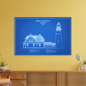 Portland Head Lighthouse - Maine – AD Canvas Afdruk (Insitu (Woonkamer))