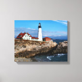 Portland Head Lighthouse, Maine Canvas Afdruk (Voorkant)