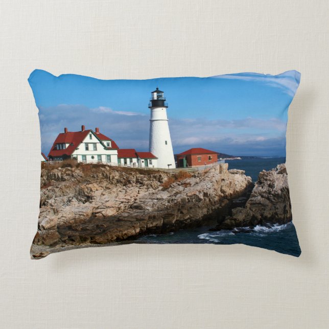 Portland Head Lighthouse, Maine Decoratief Kussen (Voorkant)