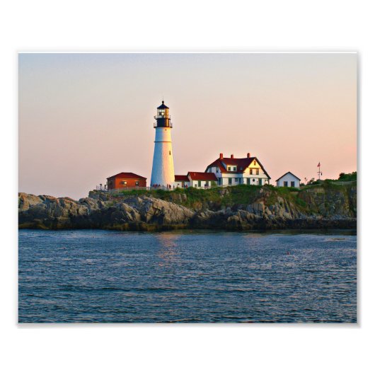 Portland Head Lighthouse, Maine Foto Afdruk (Voorkant)