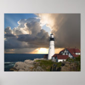 Portland Head Lighthouse Maine Foto Poster (Voorkant)