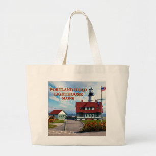 Portland Head Lighthouse, Maine Grote Tote Bag