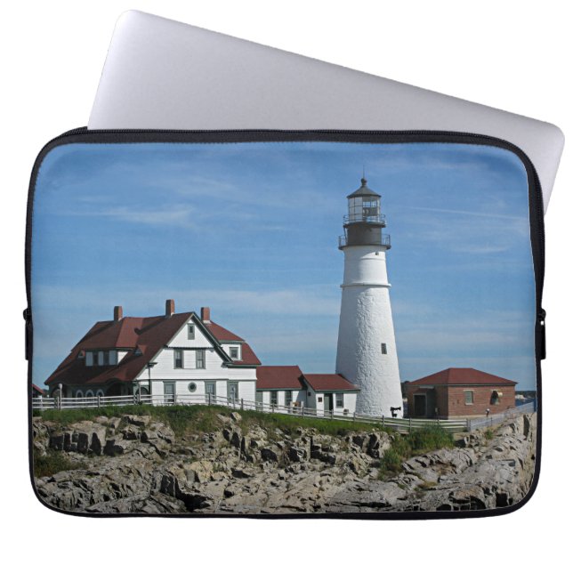 Portland Head Lighthouse, Maine Laptop Sleeve (Voorkant)