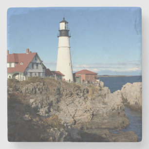 Portland Head Lighthouse Maine Stenen Onderzetter