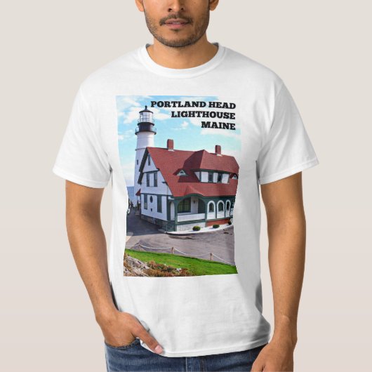 Portland Head Lighthouse, Maine T-Shirt (Voorkant)