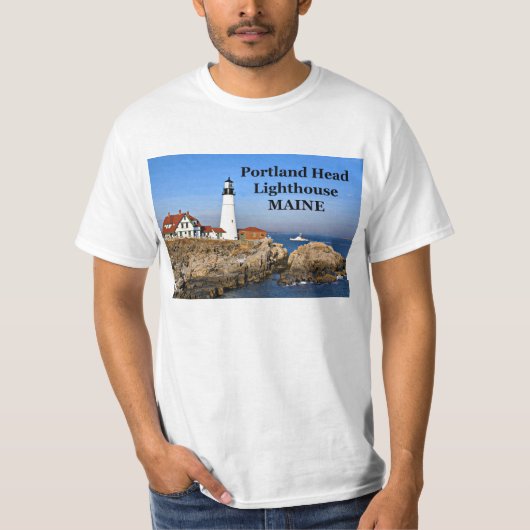 Portland Head Lighthouse, Maine T-Shirt (Voorkant)