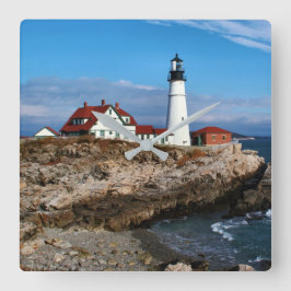 Portland Head Lighthouse, Maine Vierkante Klok