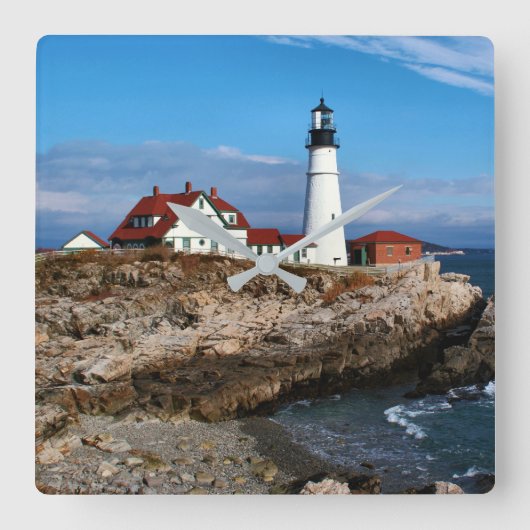 Portland Head Lighthouse, Maine Vierkante Klok (Voorkant)