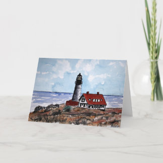 Portland Head Lighthouse Maine wenskaart Kaart