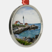 Portland Head Lighthouse. Metalen Ornament (Rechts)