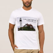 Portland Head Lightouse Maine personaliseren T-shirt (Voorkant)