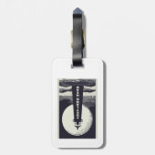 Portland Head Maine Lighthouse Moon Bagagelabel (Achterkant verticaal)