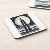 Portland Head Maine Lighthouse Moon Bier Onderzetter (Linkerzijde)