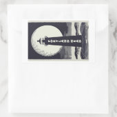 Portland Head Maine Lighthouse Moon Rechthoekige Sticker (Tas)