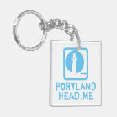 Portland Head Maine Sleutelhanger (Voorkant Links)