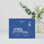 Portland Head vuurtoren - Maine - AD Briefkaart (Staand voorkant)