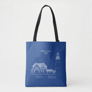 Portland Head vuurtoren - Maine - AD Tote Bag