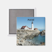PORTLAND HEAD VUURTOREN, MAINE MAGNEET (Voorkant / Achterkant)