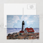 portland head vuurtoren maine post card briefkaart (Voorkant / Achterkant)