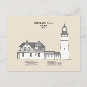 Portland Head Vuurtoren - Maine - SBD Briefkaart