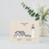 Portland Head Vuurtoren - Maine - SBD Briefkaart (Staand voorkant)