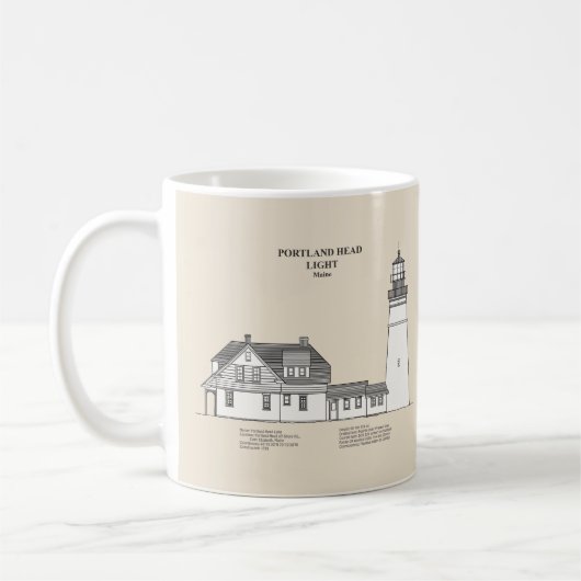 Portland Head Vuurtoren - Maine - SBD Koffiemok (Links)