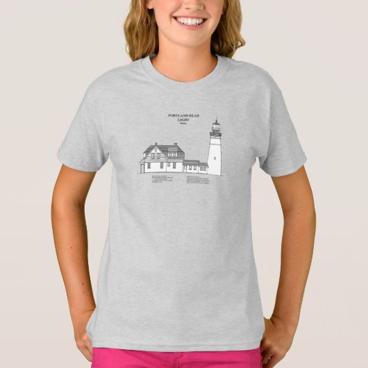 Portland Head Vuurtoren - Maine - SBD T-shirt (Voorkant)