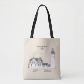 Portland Head Vuurtoren - Maine - SBD Tote Bag (Voorkant)
