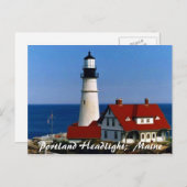 Portland Headlight, Maine Briefkaart (Voorkant / Achterkant)